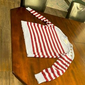 Loft sweater with buttons at corner. Size small